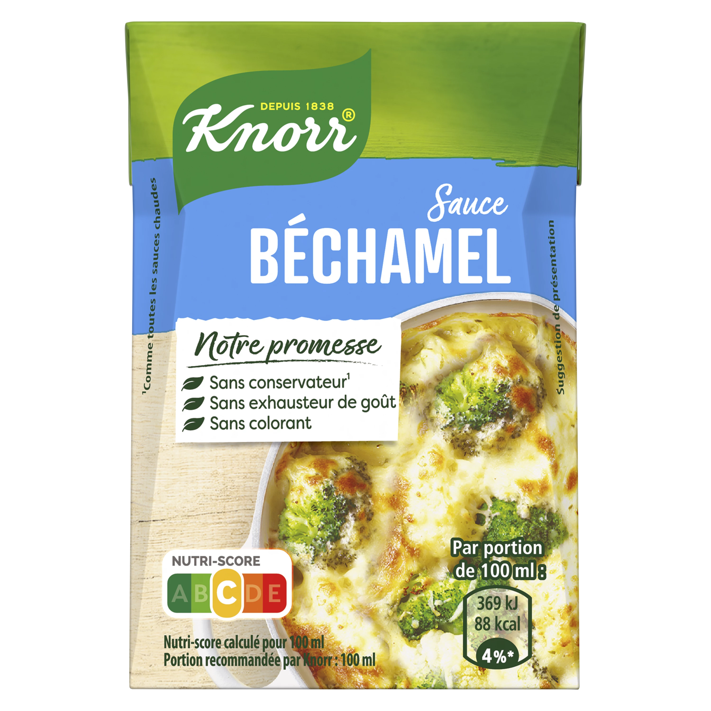 Salsa bechamel con nuez moscada 2x20cl - KNORR