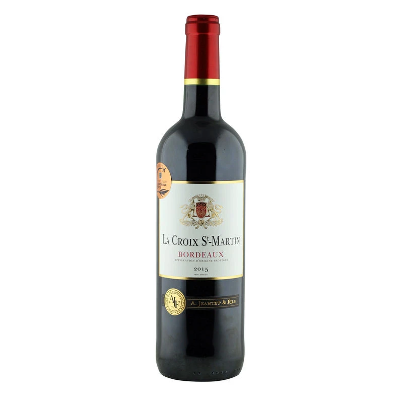 Vin Rouge de Bordeaux La Croix St Martin, 12°, 75cl - A JEANTET & FILS