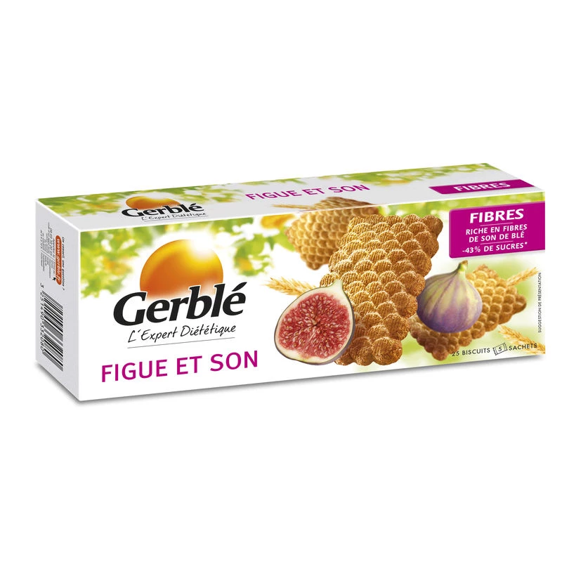 Vijgen- en zemelenkoekje 210g - GERBLE