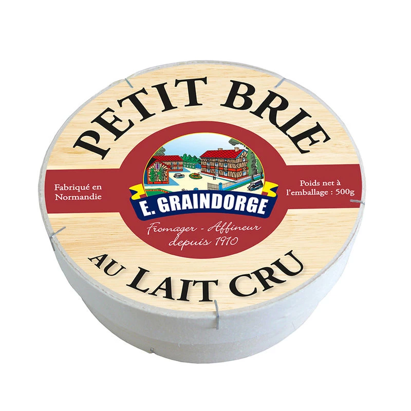 Small raw milk Brie 500g - E. GRAINDORGE