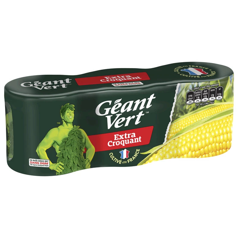 Ультрахрустящая сладкая кукуруза, 150 г - GEANT VERT