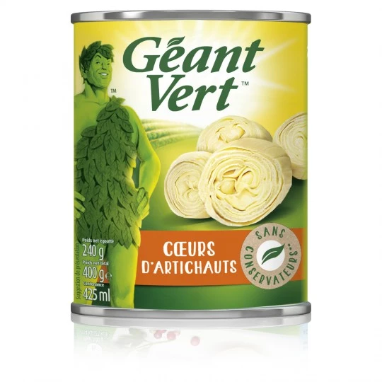 Coeurs d'Artichauts; 240g - GEANT VERT