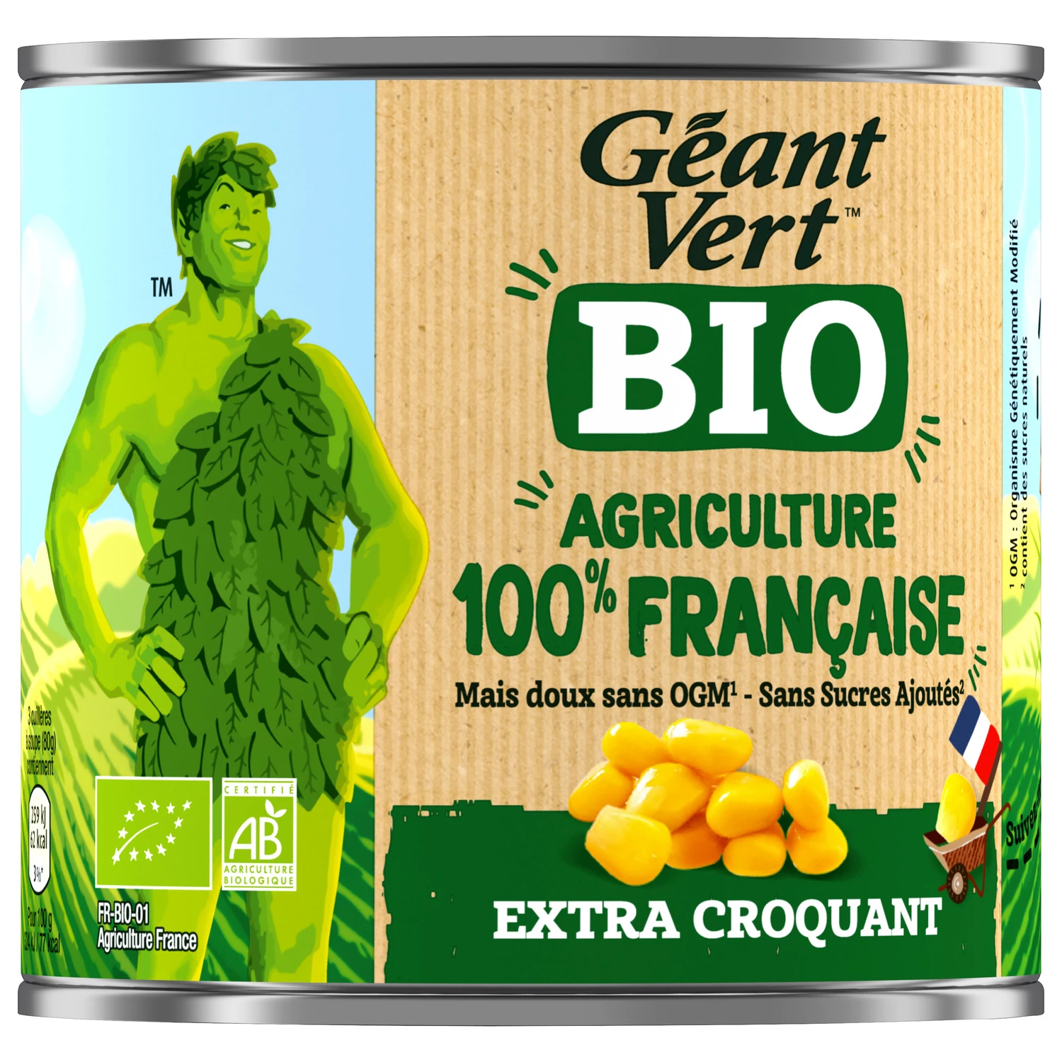 ذرة عضوية مقرمشة للغاية 285 جرام - GEANT VERT