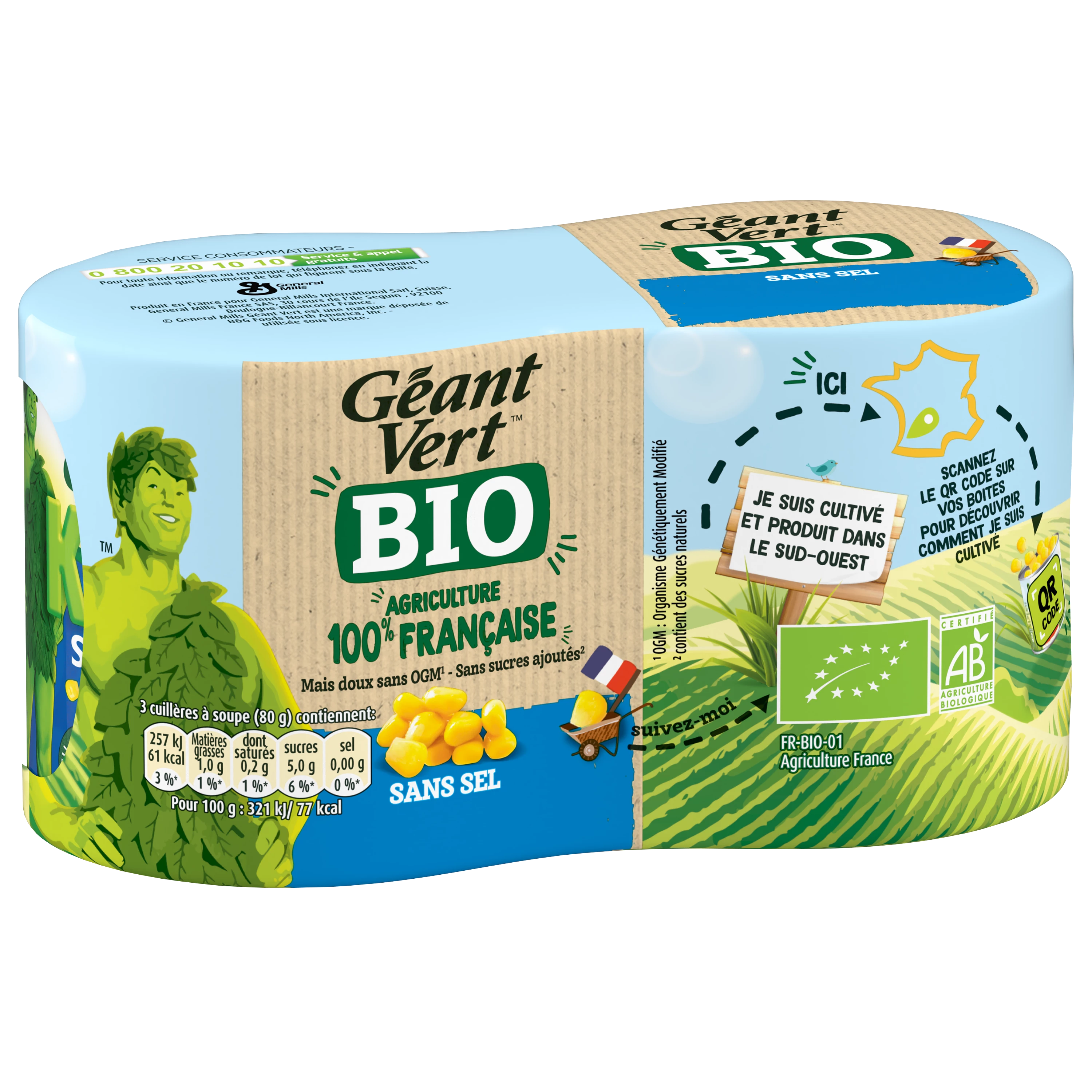 Giant Green Corn Organic S Selx2 28