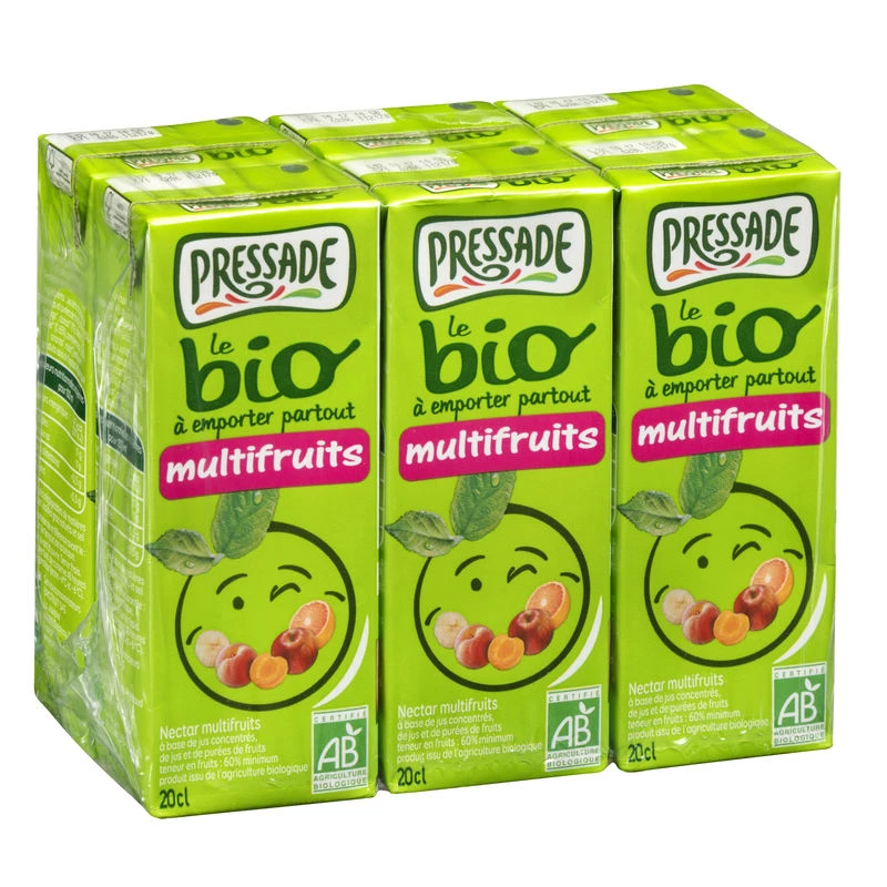 Briquetes néctar multifrutas BIO 6x20cl - PRESSADE