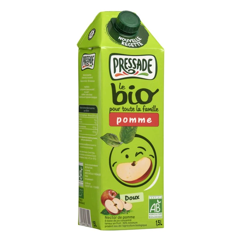 Nectar jus de pommes BIO 1,5L - PRESSADE