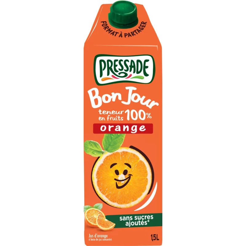 Jus 100% orange 1,5L - PRESSADE