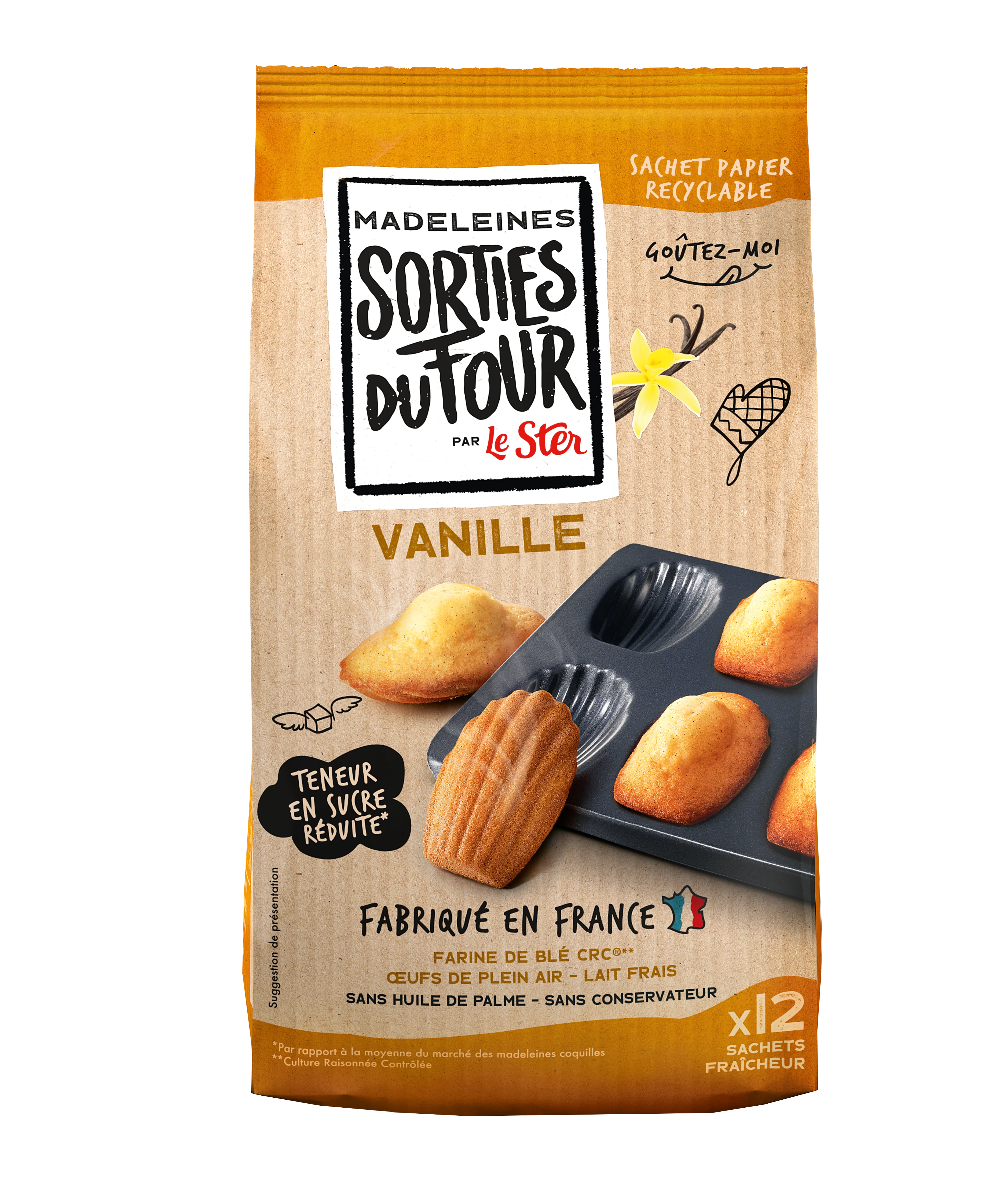 Madeleines Coque Vanille 300g - LE STER