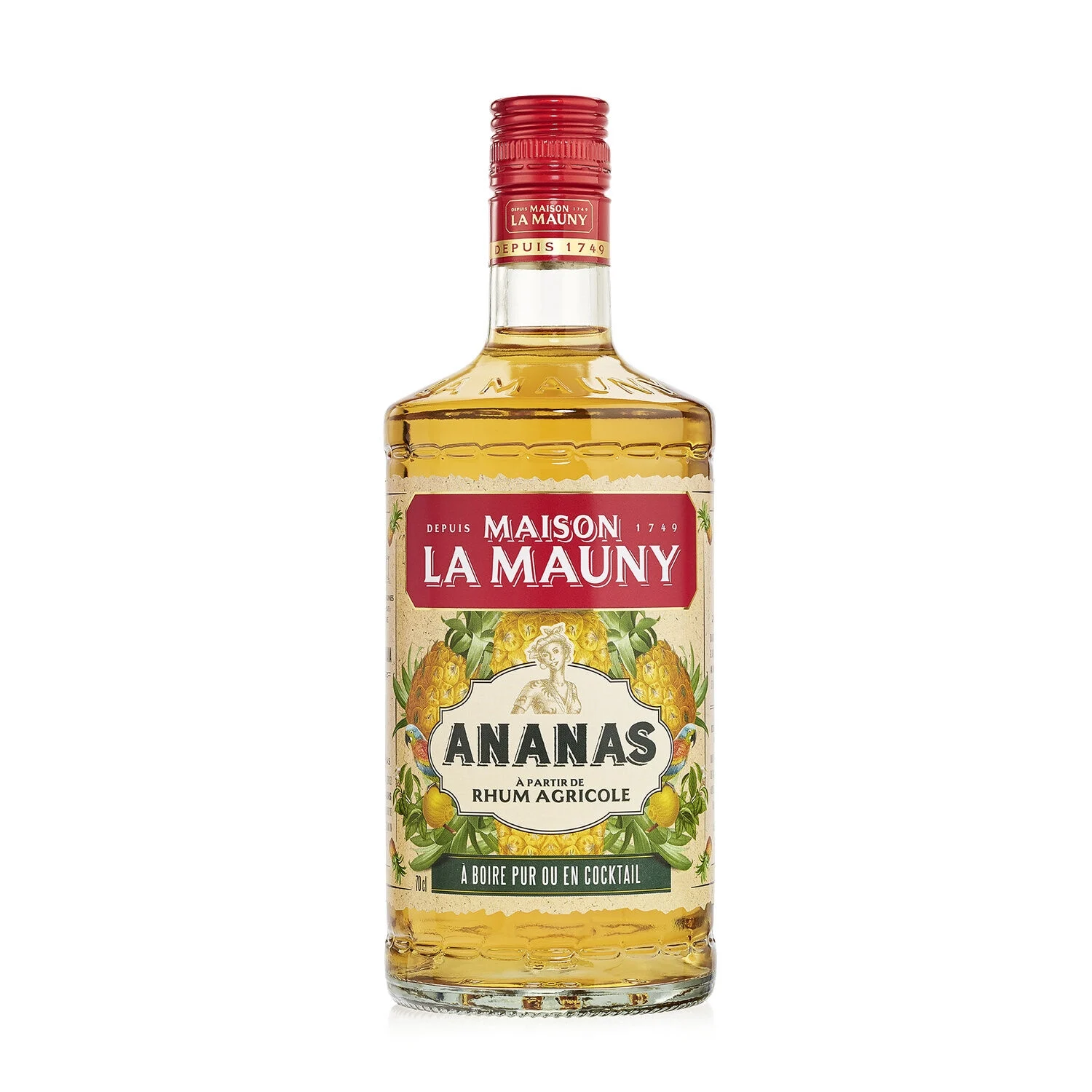 Rhum ananas, 25°, bouteille de 70cl, MAISON LA MAUNY
