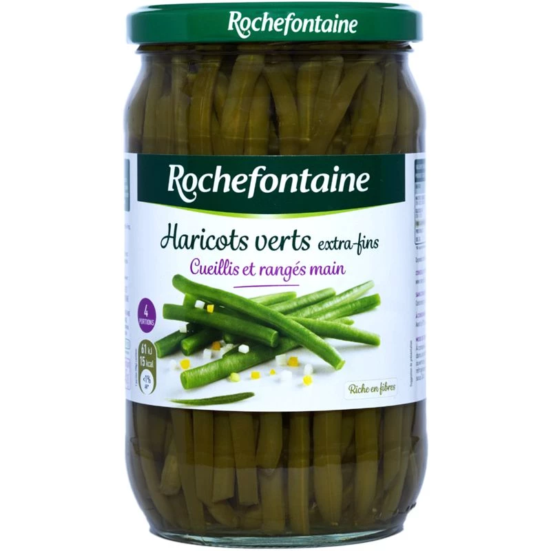 Haricots Verts Extra Fins; 345g - ROCHEFONTAINE