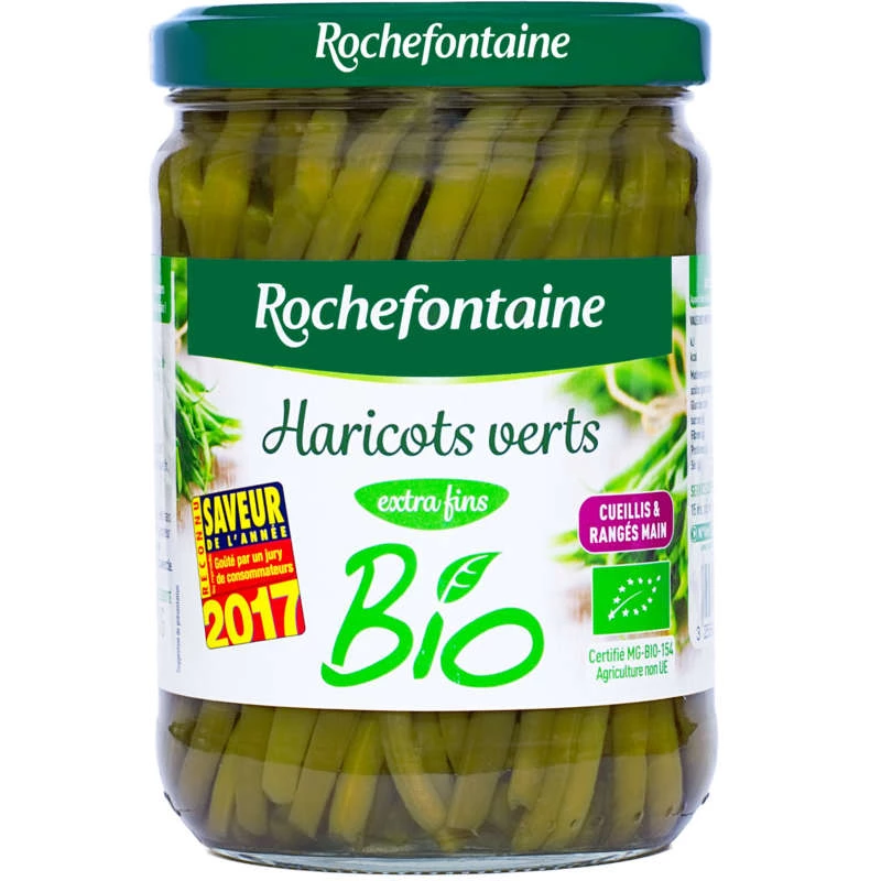 Biologische extra fijne sperziebonen 280g - ROCHEFONTAINE