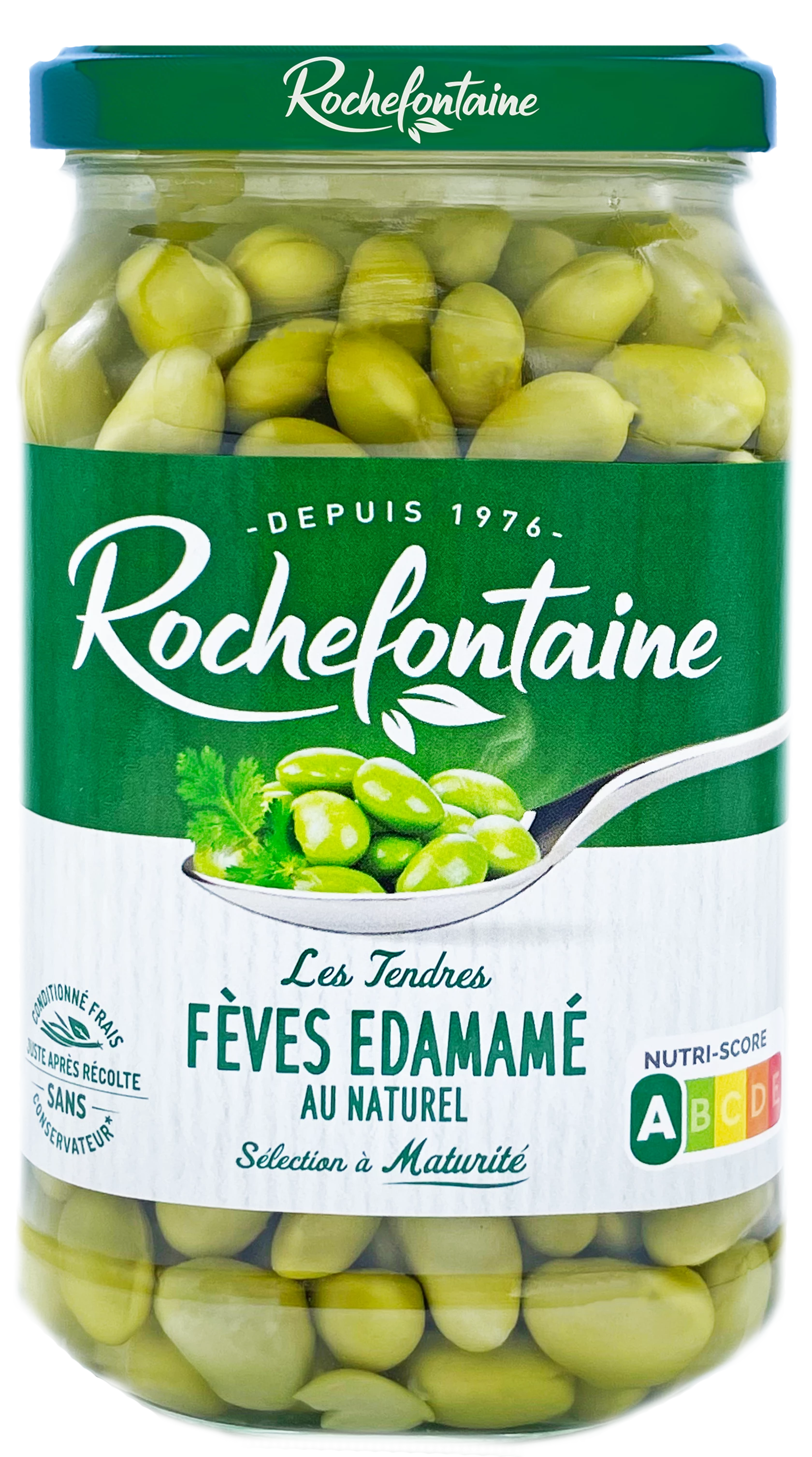 Fèves Edamamé au Naturel, 37cl -ROCHEFONTAINE