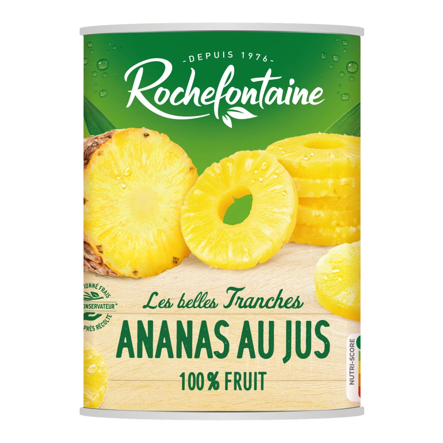Sliced ​​Pineapple Syrup Fruits In Juice 565g - Rochefontaine