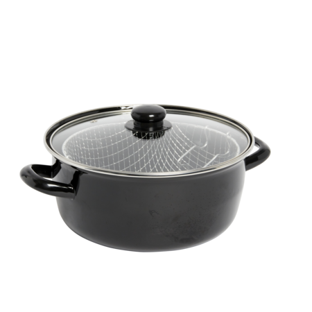 Friteuse 26cm Noire Email Tk