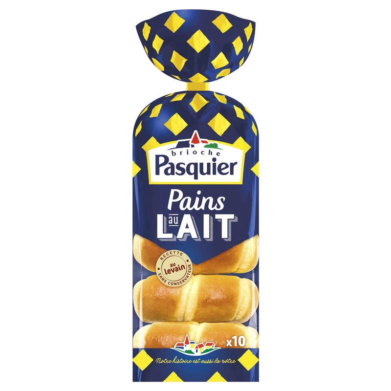 Pains Au Lait X10 350g - BRIOCHE PASQUIER