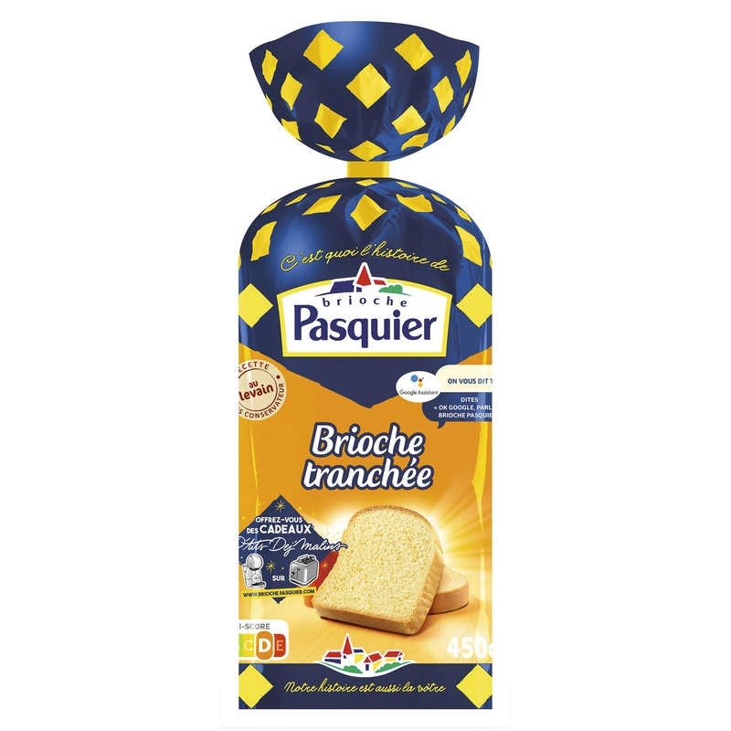 Sliced ​​Brioche 450g - BRIOCHE PASQUIER
