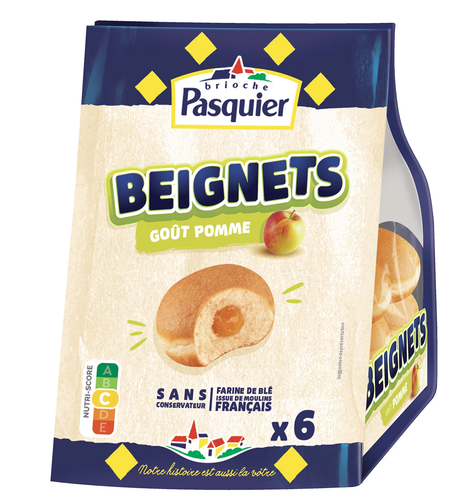 Donuts De Manzana X6 330g - BRIOCHE PASQUIER