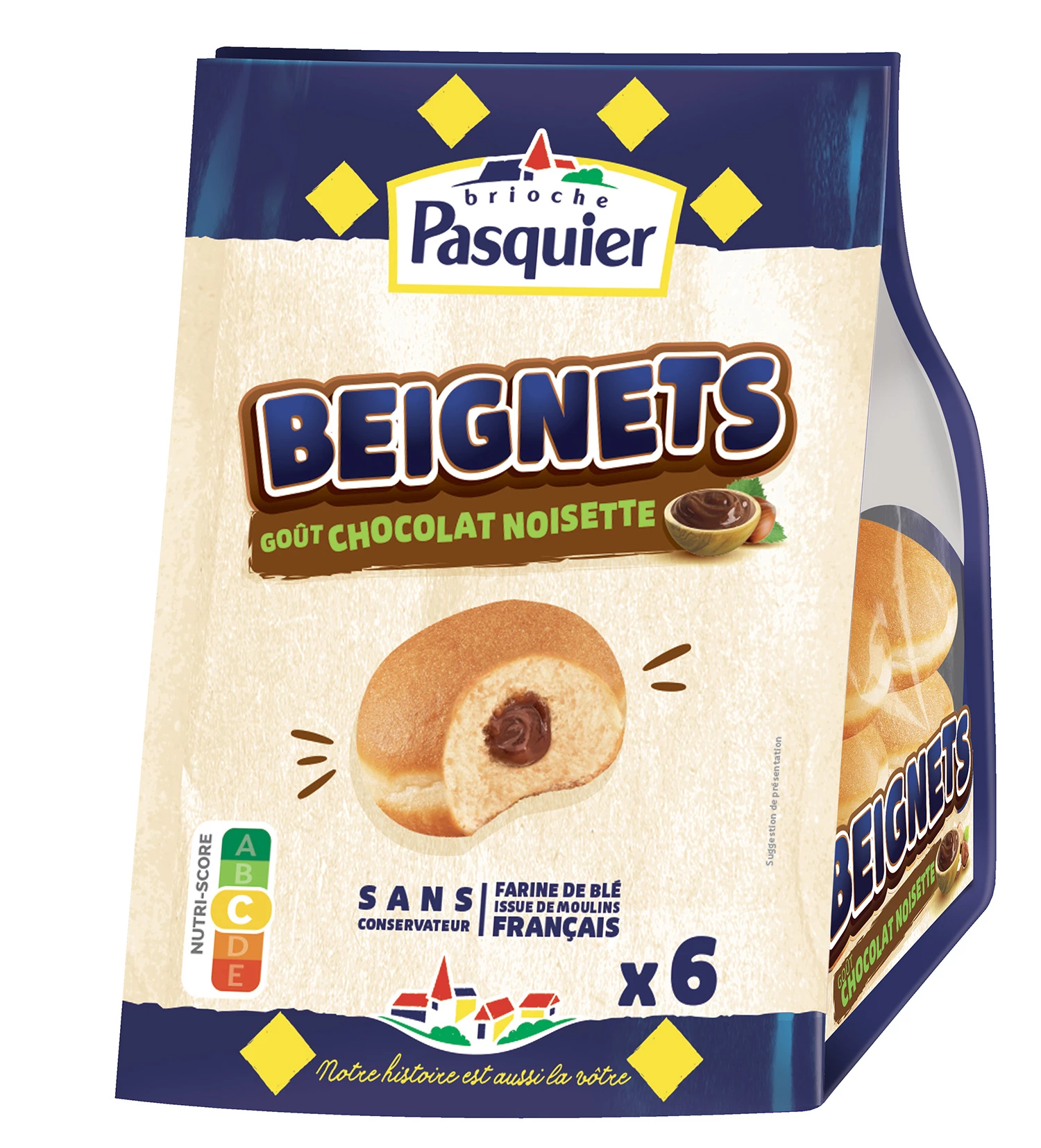 Choco Hazelnut Donuts 270g - BRIOCHE PASQUIER