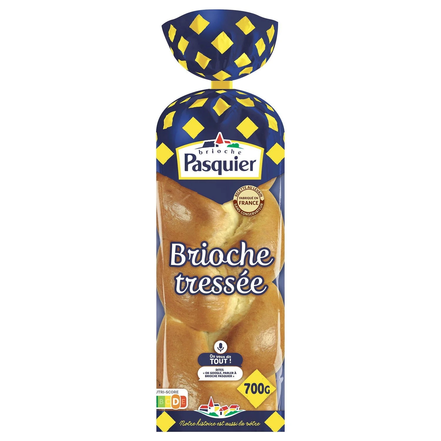 Plain Braided Brioche 700g - Pasquier