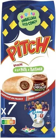 Brioche Pitch Pâte à Tartiner Goût Chocolat Noisette, x7 263g - PASQUIER