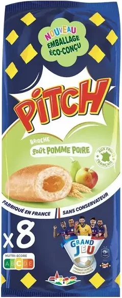 Brioche Pitch Goût Pomme Poire, x8 300g - PASQUIER