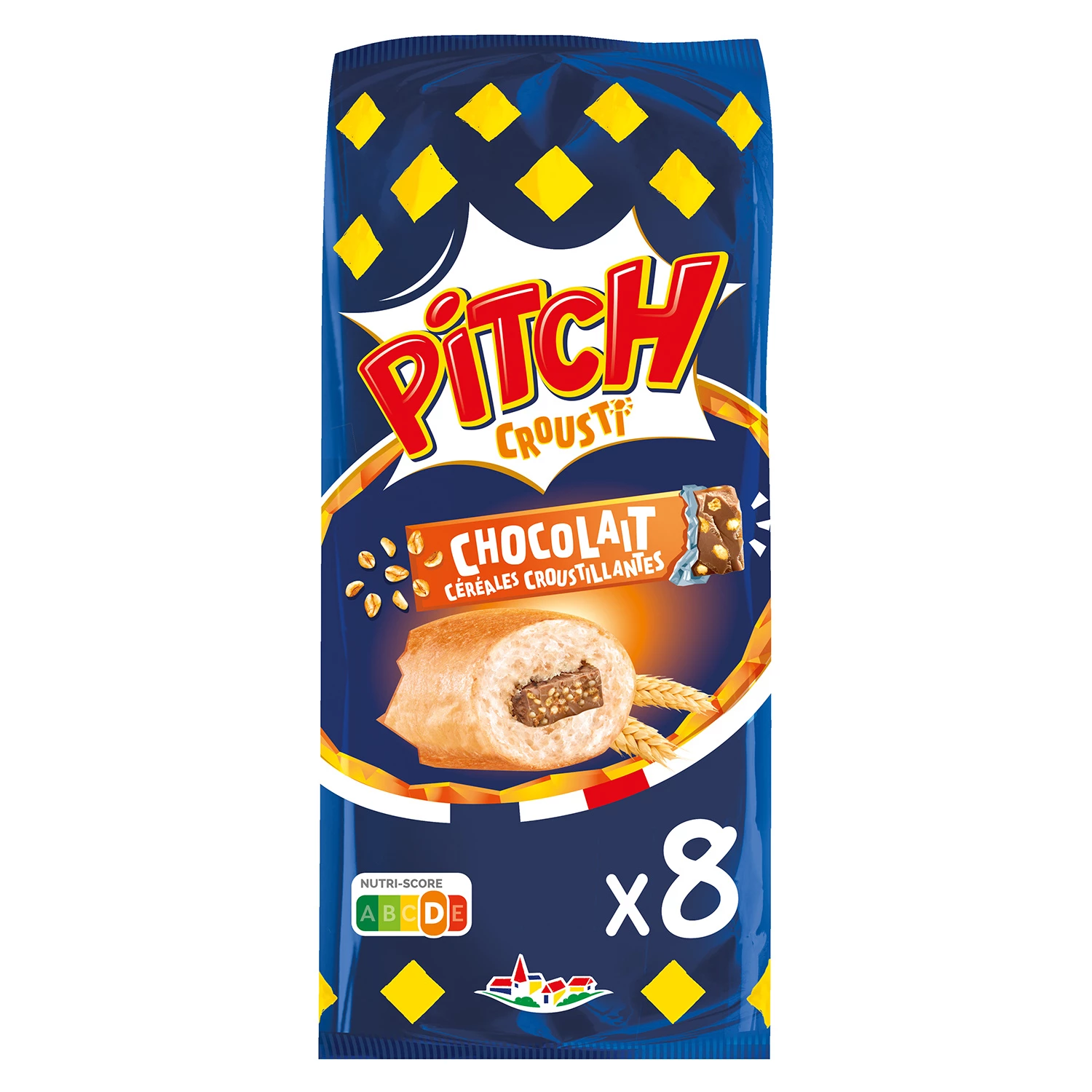 Brioche Pitch Chocolait Céréales Croustillantes X8 300g - BRIOCHE PASQUIER
