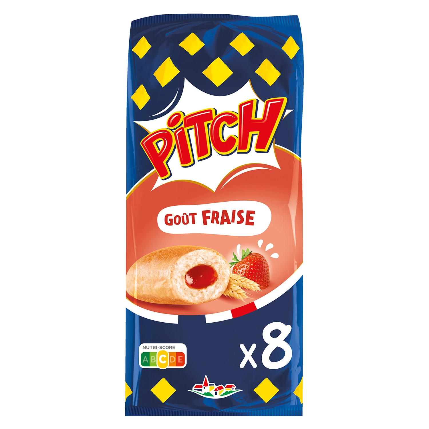 Brioche Pitch à la Fraise, x8 300g - PASQUIER