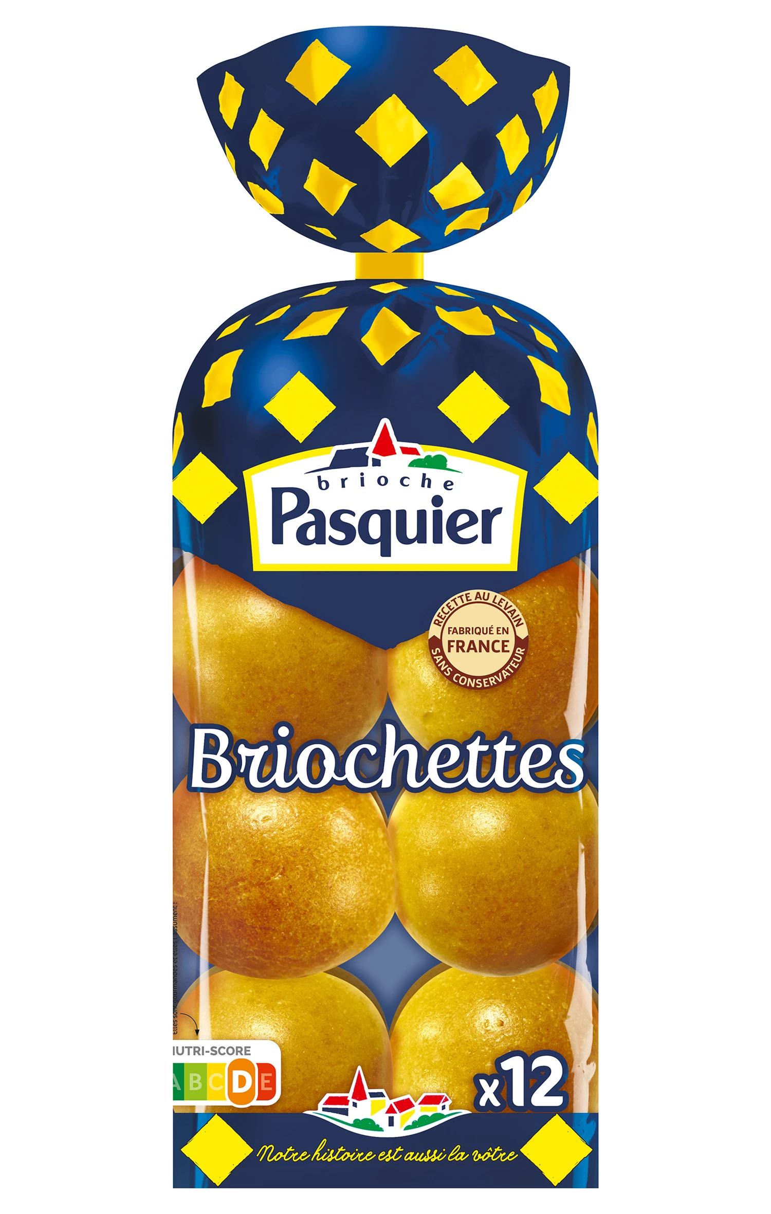 Briochettes Rangées X12 480g - BRIOCHE PASQUIER