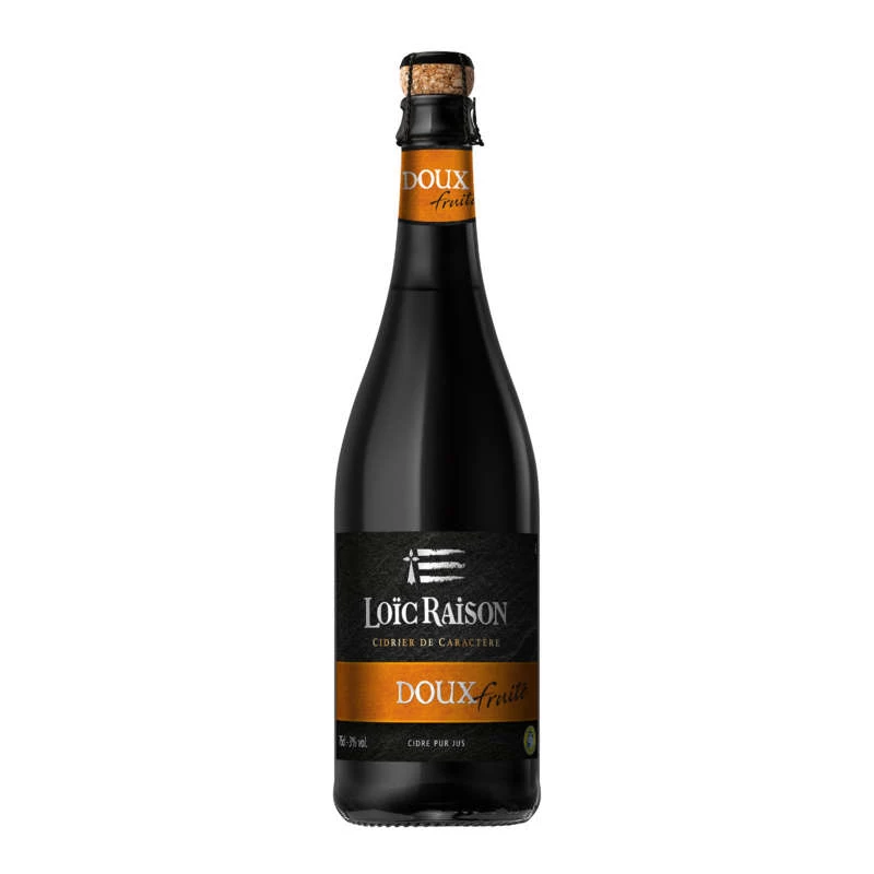 Süßer, fruchtiger Apfelwein, 75 cl - LOIC RAISON