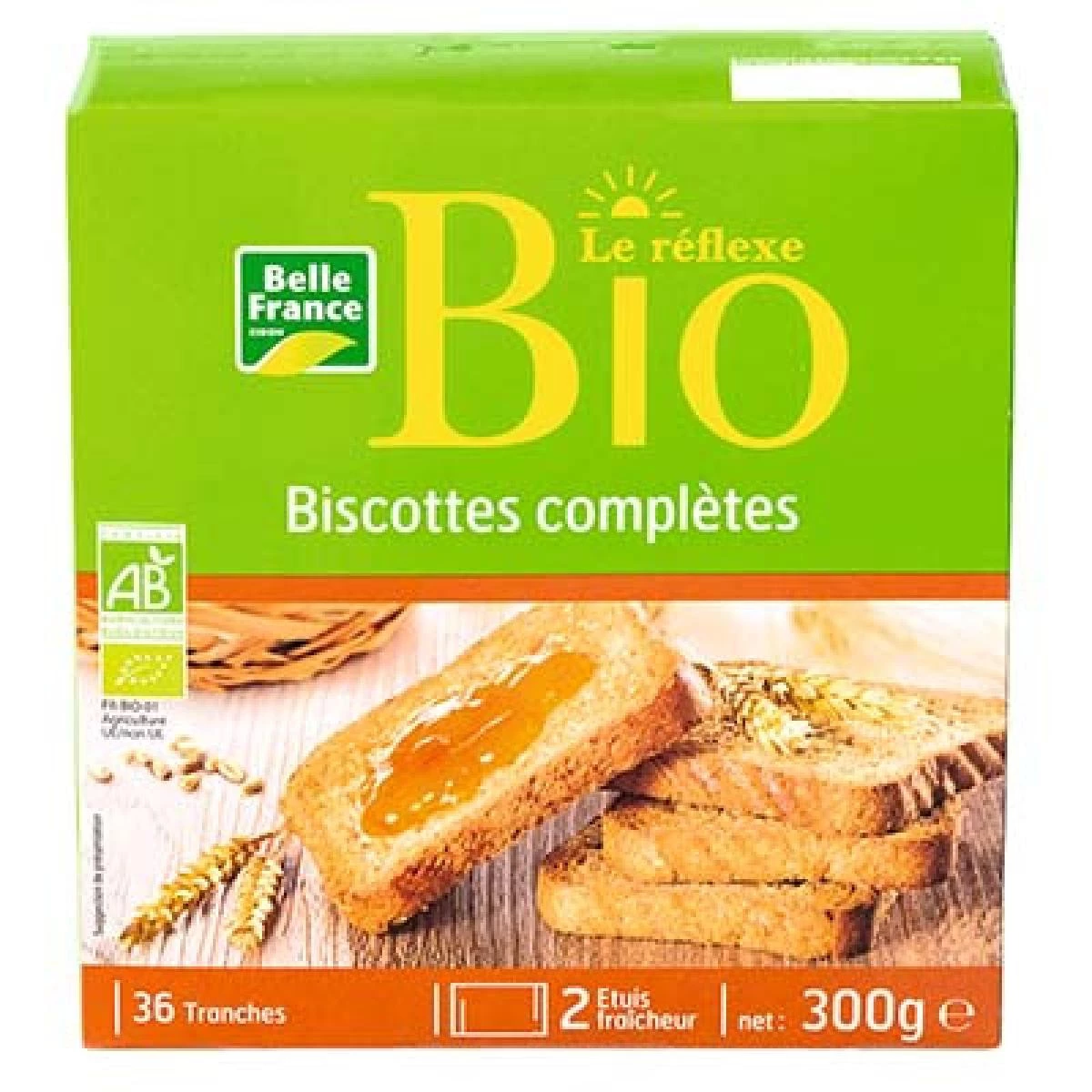 Organic Wholemeal Rusks 300g - BELLE FRANCE