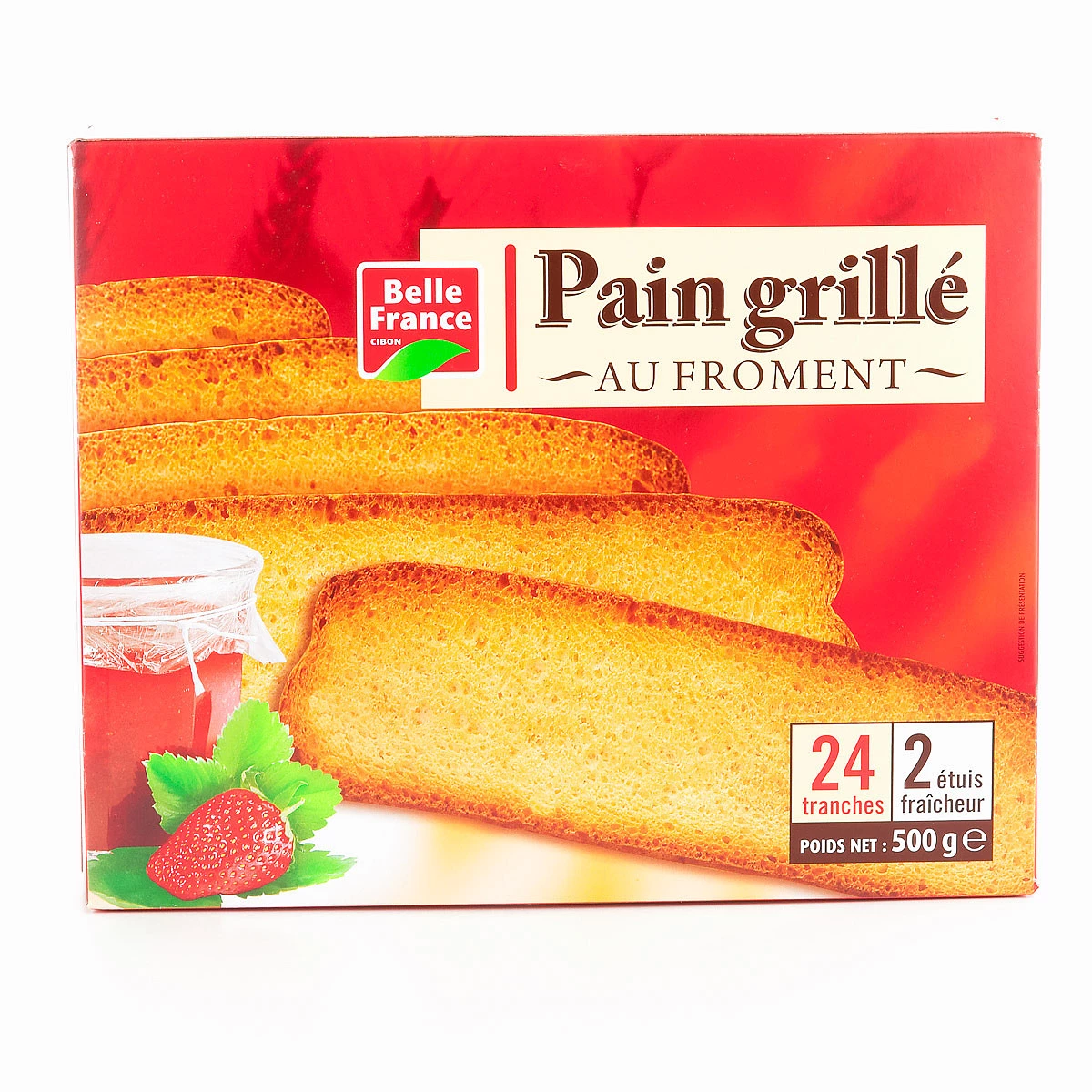 Toasted Wheat Bread 500g - BELLE FRANCE