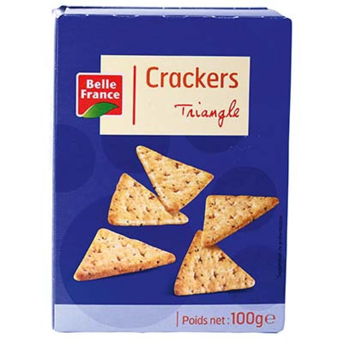 Triangle Sesame Poppy Crackers 100g - BELLE FRANCE