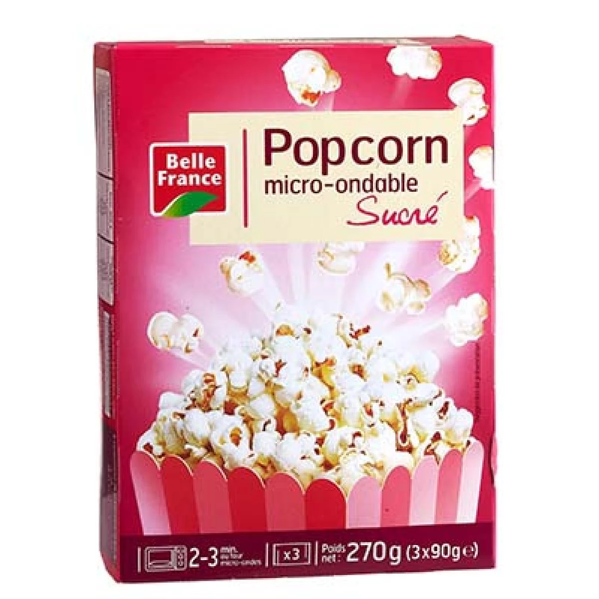 Sweet Pop Corn 3x90g - BELLE FRANCE