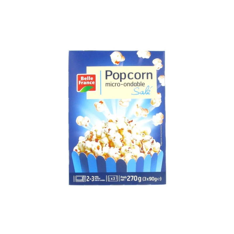 Salted Popcorn 3x90g - BELLE FRANCE