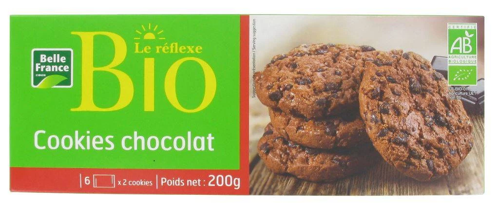 Chocolate Chip Cookie X 12 Le Réflex Organic 200g - BELLE FRANCE