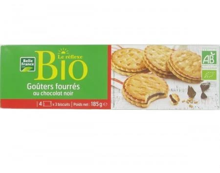 Organic Dark Chocolate Filled Snacks 185g - BELLE FRANCE