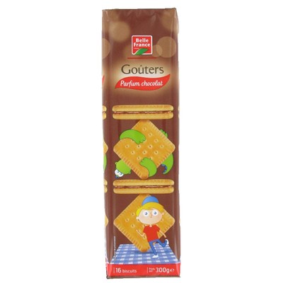 Gouter Carre Parfum Chocolat X 16 Bf Film 300 G - BELLE FRANCE