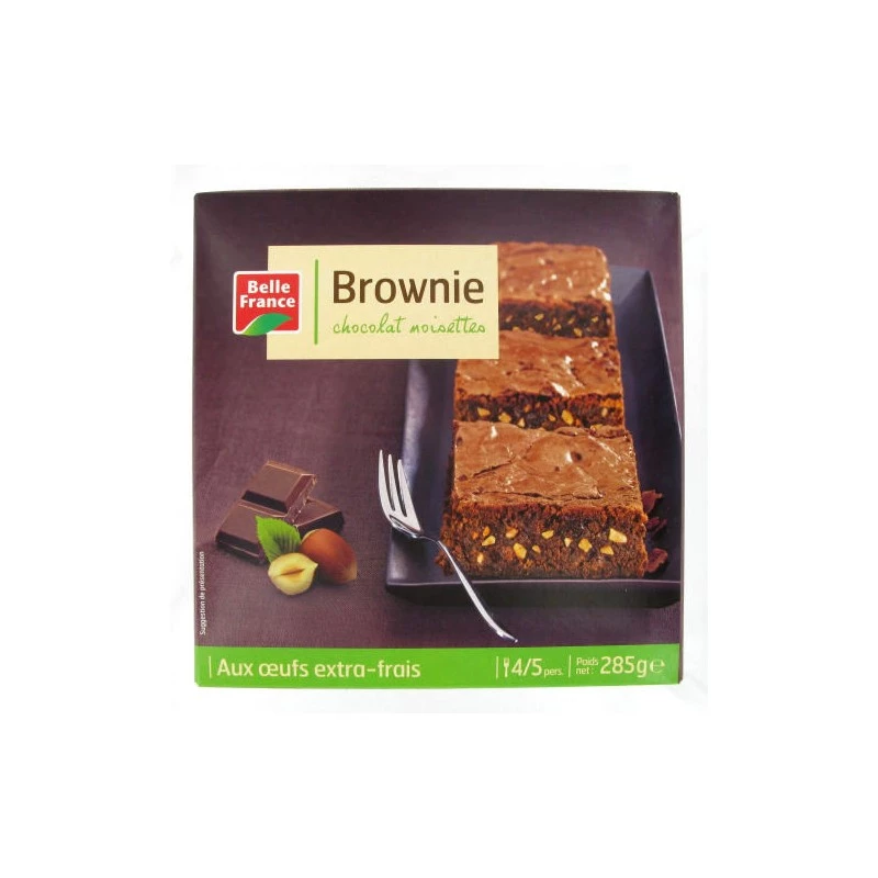 Chocolate Hazelnut Brownie 285g - BELLE FRANCE
