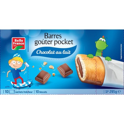 Barre Gouter Pocket Choc Lait X 10 Bf Etui 295 G - BELLE FRANCE