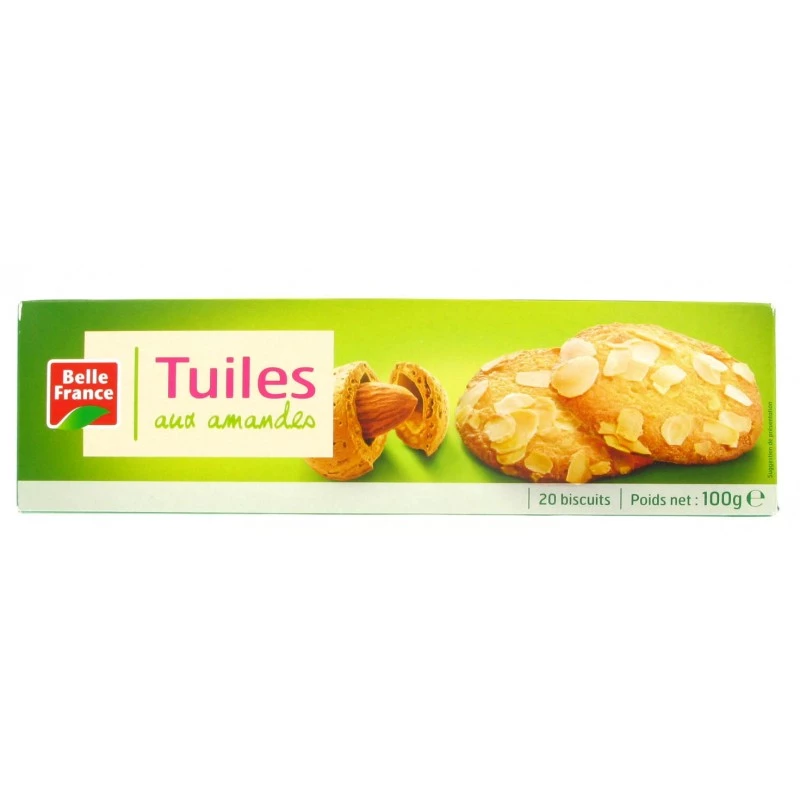 Almond Tiles X 20 100g - BELLE FRANCE