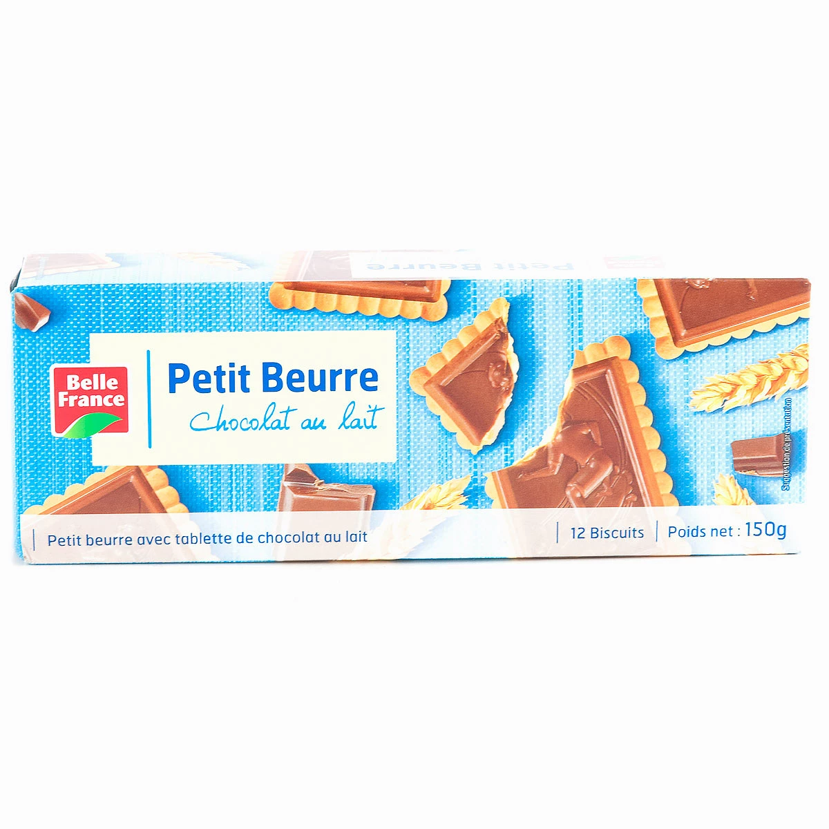 Petit Beurre Milk Chocolate X 12 150g - BELLE FRANCE