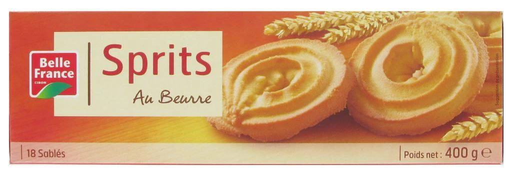 Spirits Au Beurre X 18 400g - BELLE FRANCE
