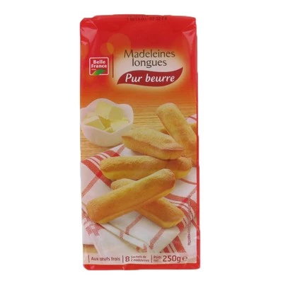 Madeleines Longue Pb X 16 250g - BELLE FRANCE