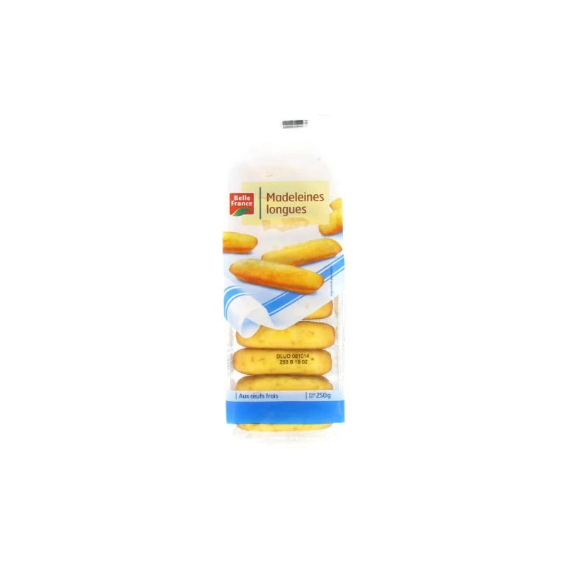 Madeleine Longue Vegetable Fat 250g - BELLE FRANCE