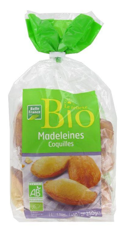 Madeleine Shells Organic Le Réflex Organic 250 G - BELLE FRANCE