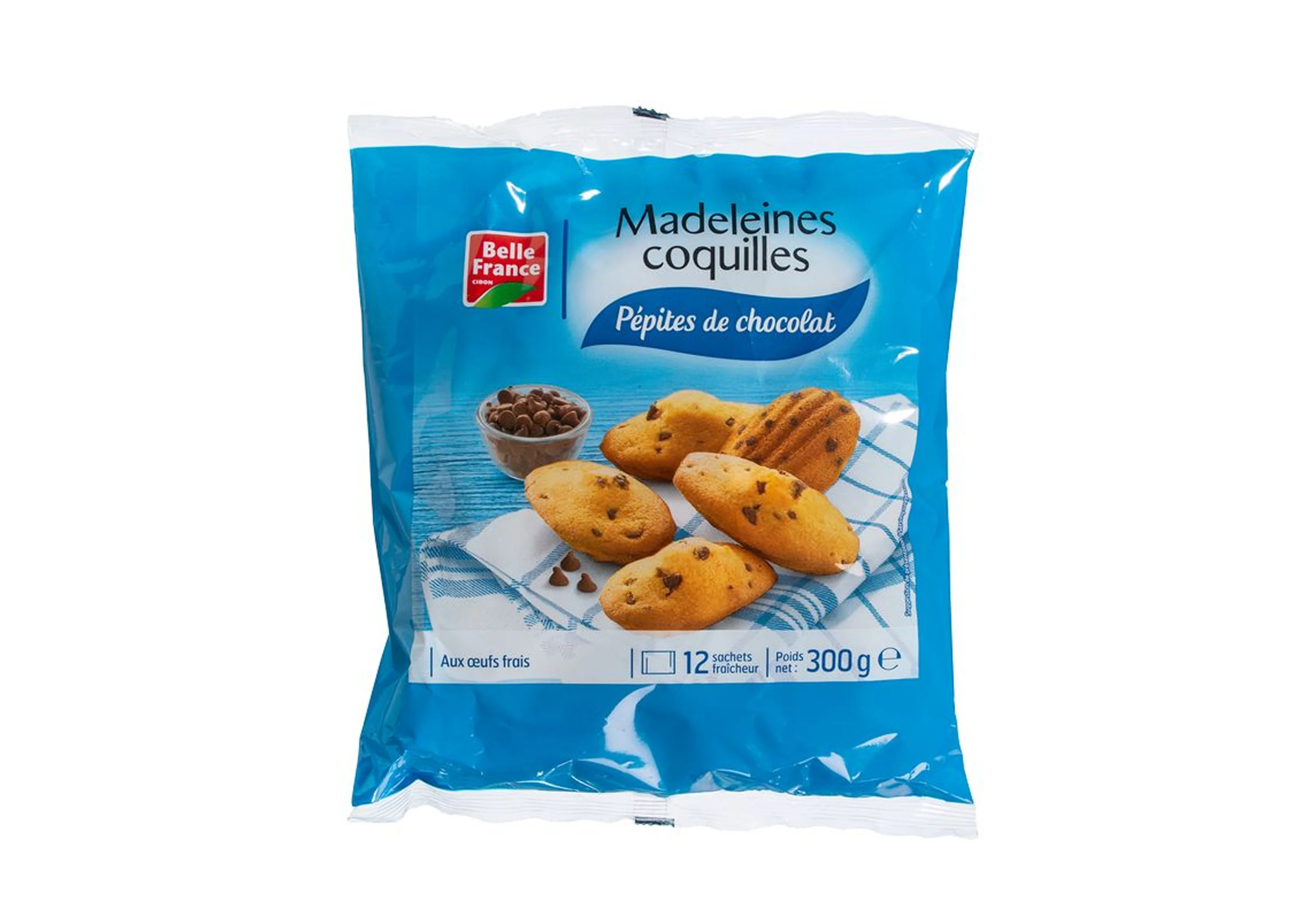 Madeleines Shells Chocolate Chips 300g - BELLE FRANCE