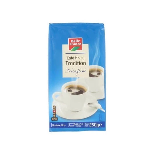 Tamaduni ya kahawa moutu décaféine 250g - BELLE FRANCE