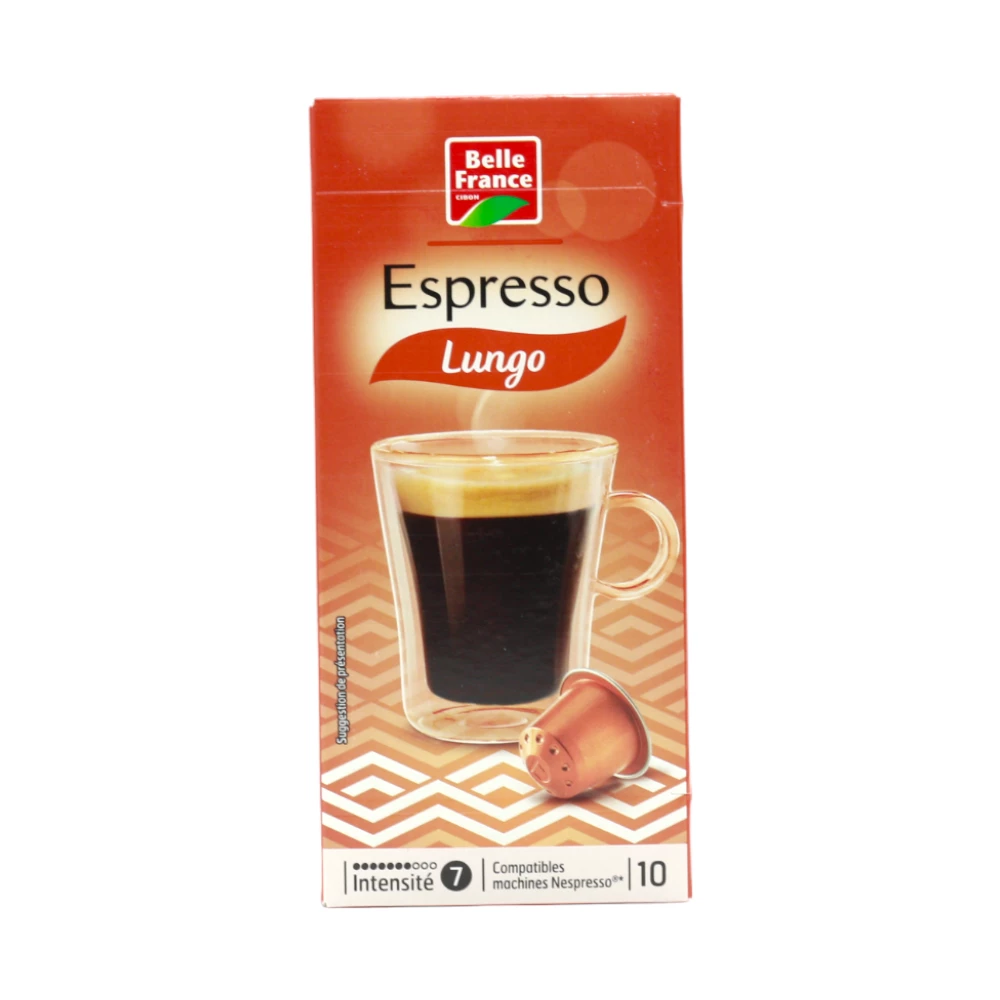Long Coffee Capsules X10 - BELLE FRANCE
