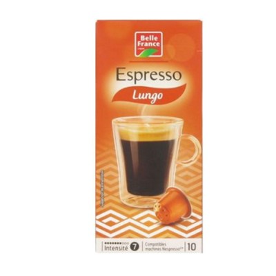 Espresso Lungo Bf X 10 Capsules Alu 52 G - BELLE FRANCE
