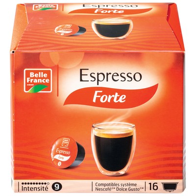 Capsule Dg Expresso Forte X 16 Bf Etui 120 G - BELLE FRANCE